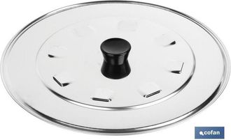cofan Tapa C/desvapo Modelo Arg&aacute;n Acero Inox 32cm