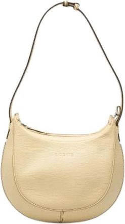 Loewe Pre-owned Hobo Bag - Dames - Vintage Schoudertas - Wit - ONE Size - Leer - Vintage