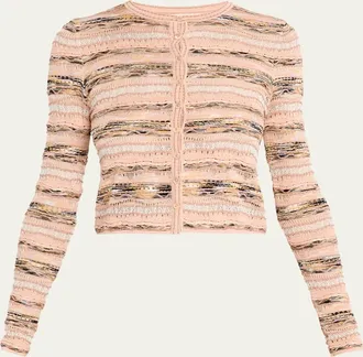Ulla Johnson Mia Wavy Knit Cardigan