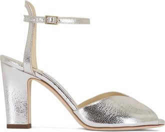 Jimmy Choo London Sandali Sacaria con cinturino alla caviglia - Oro