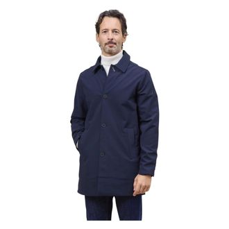 H&egrave;SKIMO Heren, Mantels, Blauw, Maat: XL Wol