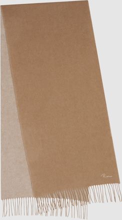 Reiss Picton Beige Cashmere Blend Scarf Wool Plain, One Size