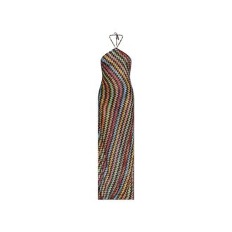 Missoni Maxi Dresses, female, Multicolor, Size: 2XS Patterned Dress With Lurex Thread