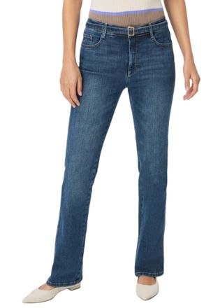 Brax Mary Five Pocket Bootcut Jean In Used Stone Blue