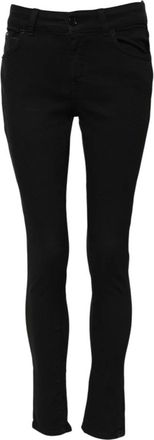 Dolce & Gabbana Dames, Jeans, Zwart, Maat: XS Denim