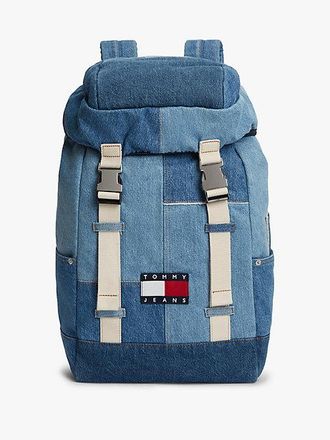 Tommy Hilfiger Logo Patchwork Denim Backpack