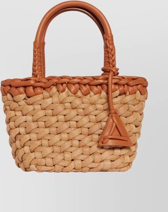 Alanui woven tote bag braided handles