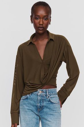 Sovere Selen Draped Shirt Top