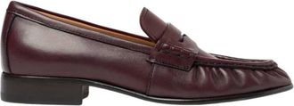Scarosso Schoenen, Dames, Rood, 39 1/2 EU, Leer, Mar Loafer