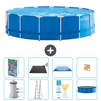 Intex Piscina Con Estructura Redonda - 457x122 Cm - 9-piezas S559