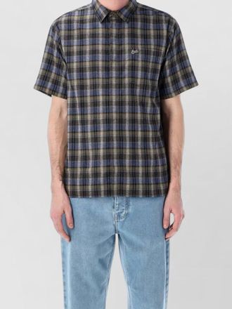ERL short sleeve check pattern shirt