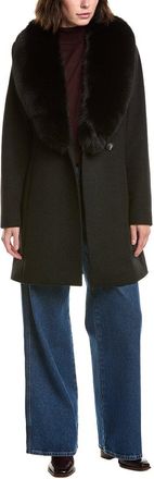 Sofiacashmere Sofiacashmere Short Wool-Blend Coat