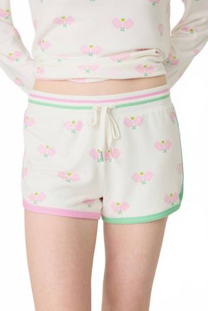 PJ Salvage Pickleball Courtside Shorts In Ivory