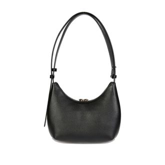Furla Grained Calf Leather Shoulder Bag - Black