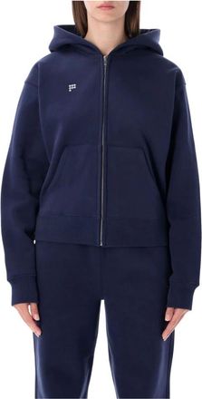 PANGAIA Classic Zip HW - - Sweatshirts & Hoodies - Donna - Blu - S
