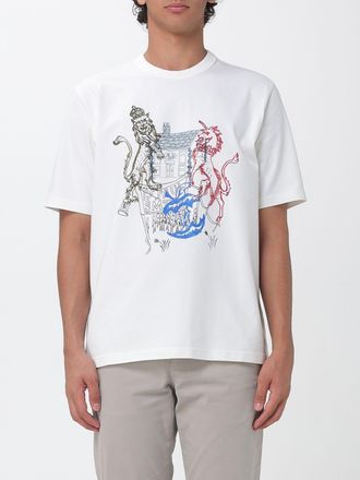 Paul Smith Pub Crest Oversized Graphic Print Cotton T-Shirt