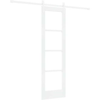 vidaXL Vidaxl - Puerta Deslizante Blanco 61 X 198.5 Cm Madera Maciza De Pino