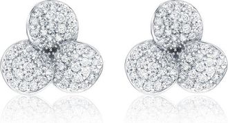 Suzy Levian Suzy Levian Silver Cz Stud Earrings