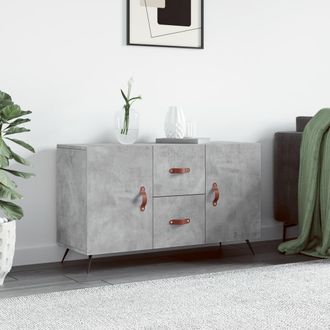 vidaXL Aparador De Madera De Ingenier&iacute;a Gris Hormig&oacute;n 100x36x60 Cm Vidaxl