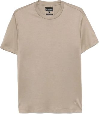 Emporio Armani Beige korte mouwen T-shirt 8N1Te 81Juvzu 6167 - Heren - T-shirts - Beige - L - Tops