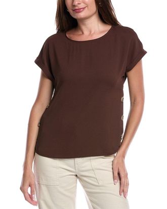 Jones New York Button Detail Blouse