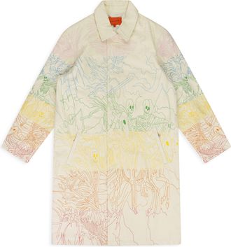 Who Decides War by Ev Bravado MULTICOLOR FOUR HORSEMAN TRENCH COAT