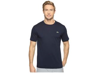 Lacoste Sport Short Sleeve Technical Jersey T-Shirts Shirt Mens T Shirt Navy Blue : 7 (2XL), Cotton/Cotton Blend/Polyester