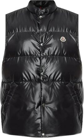 Moncler Restigo Vest - Heren - Bodywarmers - Zwart - 2XL - Polyester - Jassen
