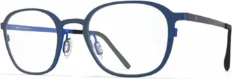 Blackfin Bf1053 Lofoten Rectangular Titanium Beta Sunglasses with Two-Tone Design