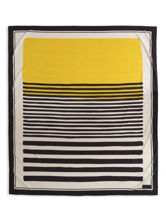 Amap&ocirc; striped scarf - women - Polyester - One Size - Yellow