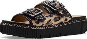 Mia Jimenna Womens Sandals Leopard/Black : 7.5 M, Synthetic