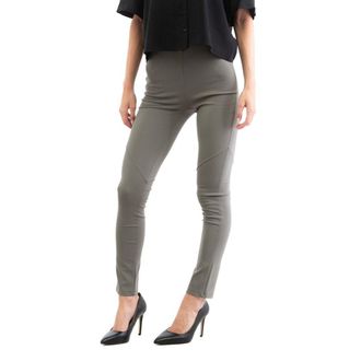 Patrizia Pepe Gray Viscose Skinny Womens Pants