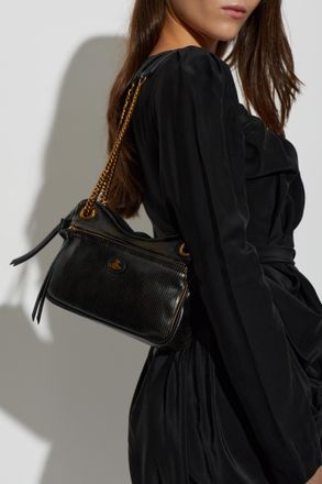 Vivienne Westwood Dolce Medium Shoulder Bag, Womens, Black