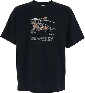 Burberry Hombre, Camisetas, Negro, Talla: M