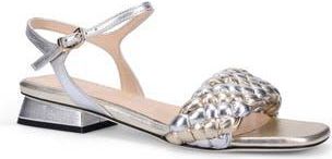 Ron White Barbra Ankle Strap Sandal in Metalic M at Nordstrom Rack, Size 7.5Us / 38Eu