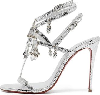 Christian Louboutin Sandali Bombina Pampila 110mm - Argento