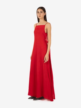 Semicouture Abito lungo Alicia rosso