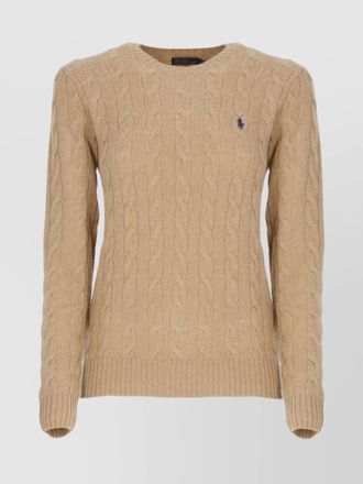 Ralph Lauren cable-knit wool cashmere crew-neck long-sleeve jumper