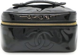 Chanel Patent Leather Handbag Vanity Bag (Pre-Owned)