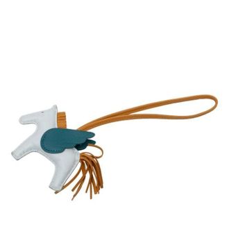 Herm&egrave;s Vintage, unisex, Grijs, ONE Size, Leer, Pre-owned Milo Bag Charm