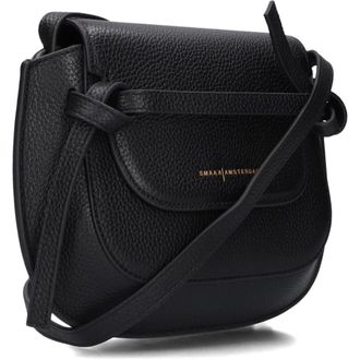 Smaak Clint Crossbody Tas - Dames - Tassen - Zwart - Maat: ONE Size Leer