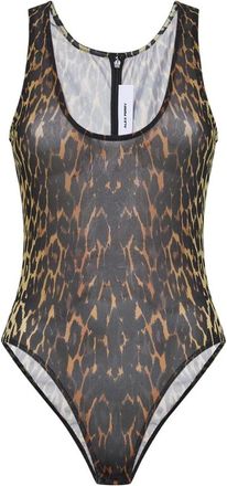 Alex Perry Bodysuit met luipaardprint van mesh - Dames - Bodies - Veelkleurig - XS - Nylon - Tops