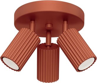 OEM Foco &Aacute;mbar 3 Gu10 Rojo Ocre Alu Lumilo 16.659.39