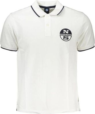 North Sails Polo Shirt Klassieke Pasvorm - Heren - Polos - Wit - S - Katoen - Tops