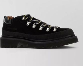 Dsquared2 suede leather lace-up boots