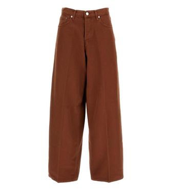 Haikure Dark Brown Flared High Rise Jeans