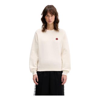 Kenzo Boke Flower Sweatshirt - Dames - Sweatshirts - Beige - M - Katoen - Hoodies & sweatvesten