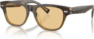 Brunello Cucinelli 54mm Rectangle optical glasses in Green at Nordstrom