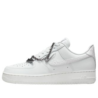 Nike (WMNS) Nike Air Force 1 07 Low Summit White White Metallic Silver IM6485-121