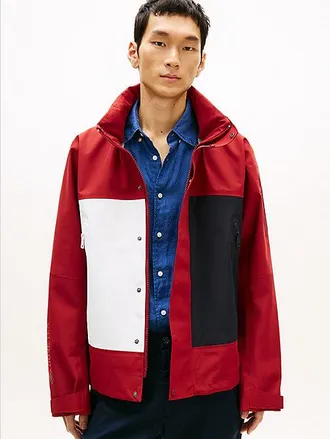 Tommy Hilfiger Waterproof Colour-Blocked Relaxed Regatta Jacket